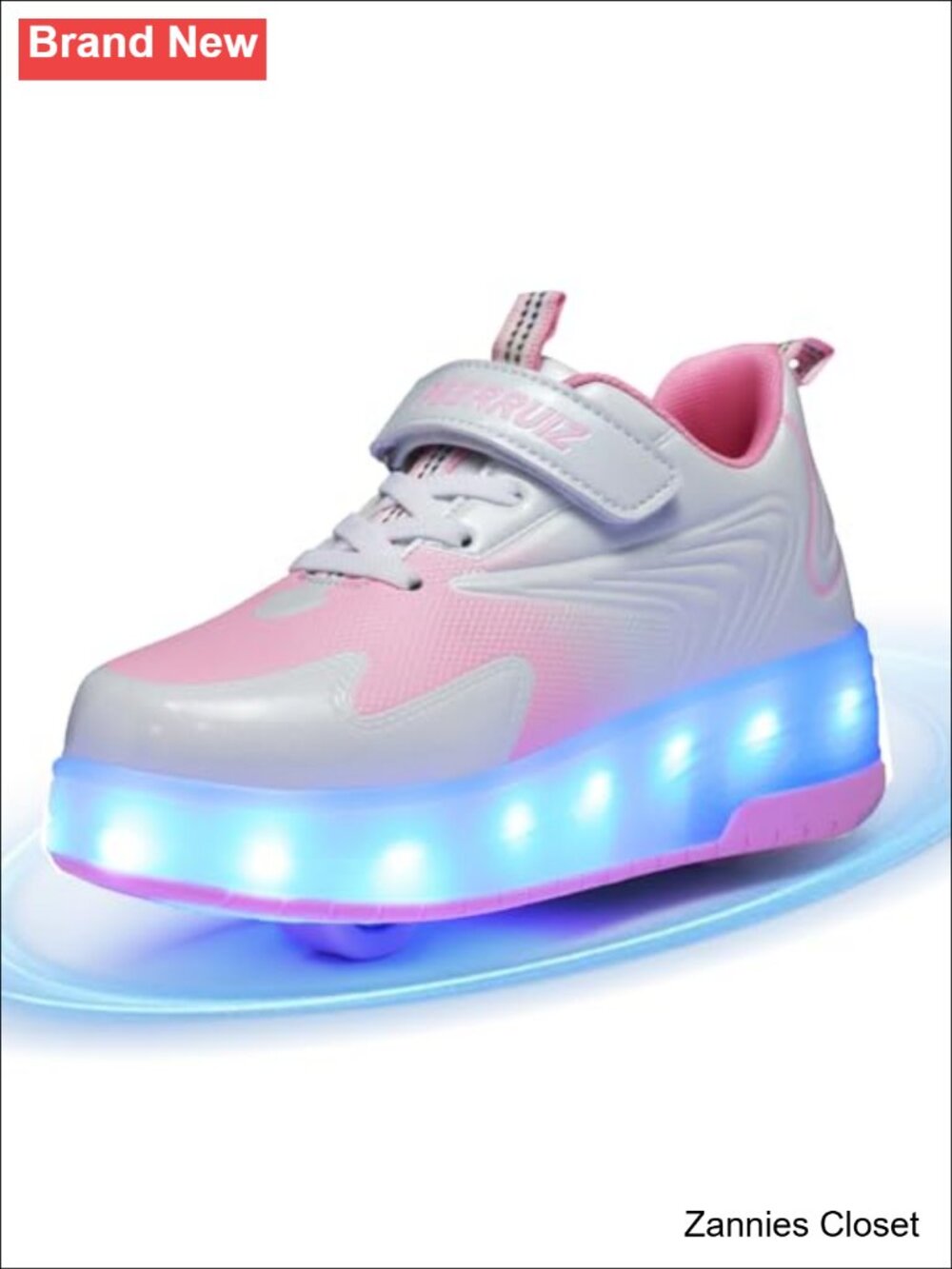 ✨ Kids Light-Up Roller Shoes with Wheels USB Rechargeable LED Sneakers